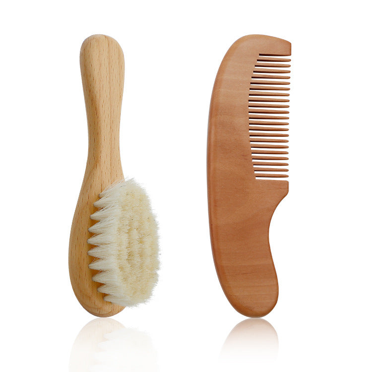 Soft Baby Hair Brush and Comb Set for Newborns - MAMTASTIC