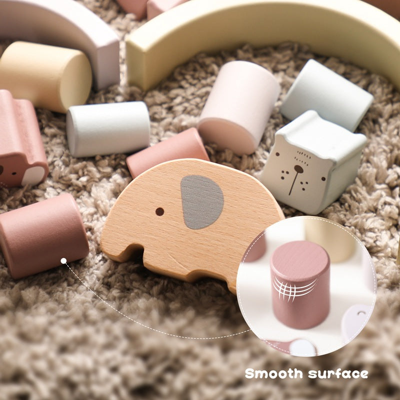 Wooden Elephant Balance Toy for Toddlers and Babies - MAMTASTIC