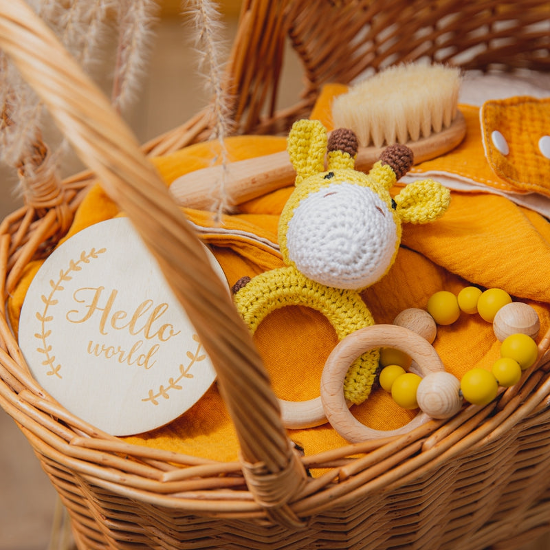 Wooden Baby Bath Toy Set - Sensory Toys for Baby Development - MAMTASTIC