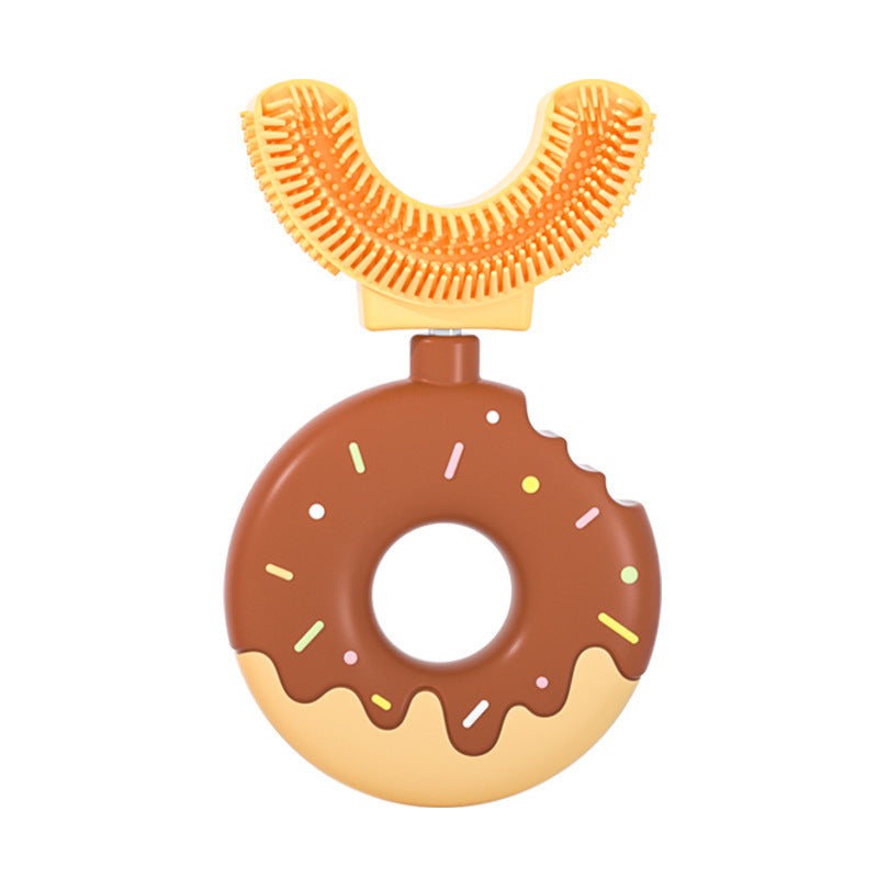 U-Shaped Silicone Donut Toothbrush for Kids - MAMTASTIC