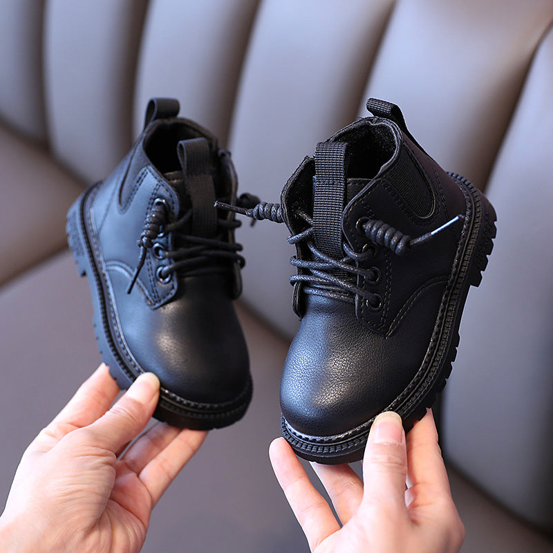 Waterproof Toddler Ankle Boots - Black or White - MAMTASTIC