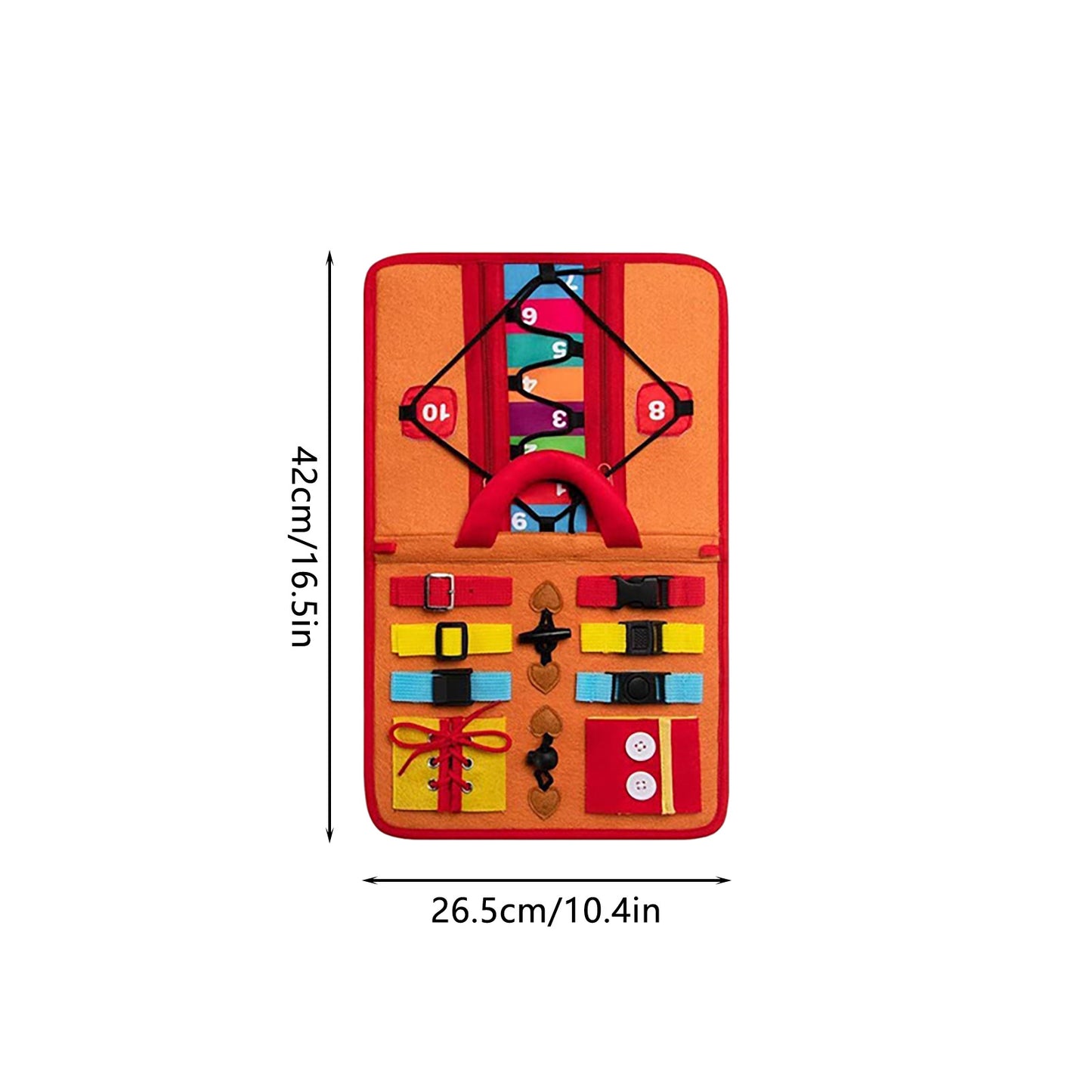 12-in-1 Toddler Busy Board: Fine Motor Skills & Sensory Play - MAMTASTIC