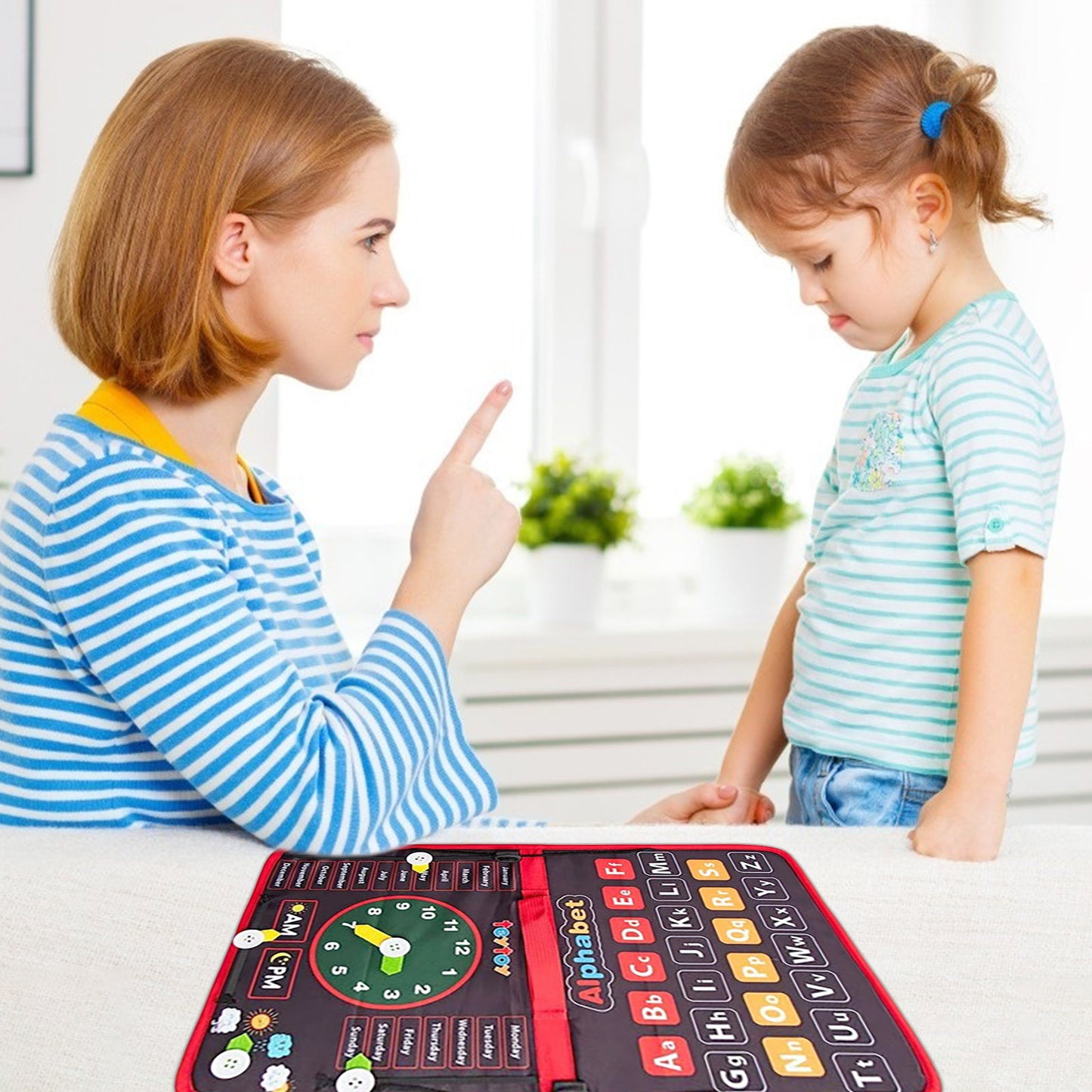 12-in-1 Toddler Busy Board: Fine Motor Skills & Sensory Play - MAMTASTIC