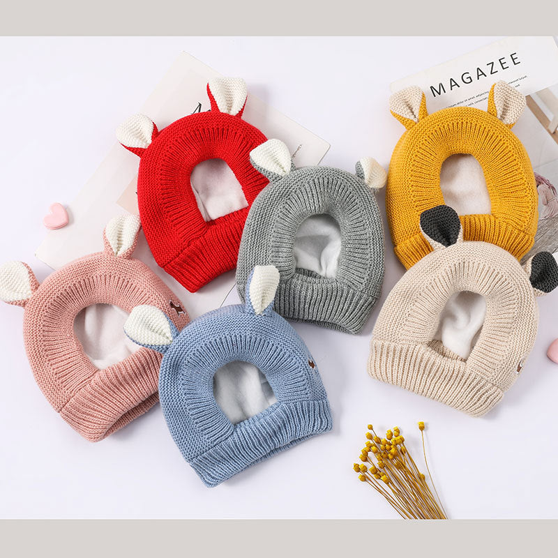 Warm Knitted Baby Hat with Earflaps - Cute Animal Ears for Winter - MAMTASTIC