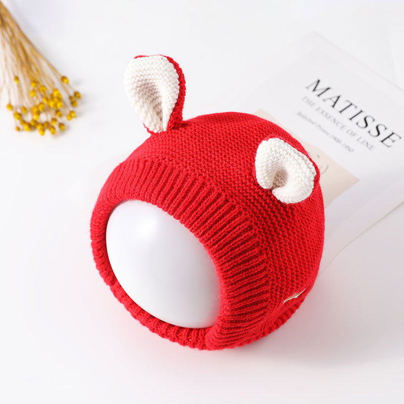 Warm Knitted Baby Hat with Earflaps - Cute Animal Ears for Winter - MAMTASTIC