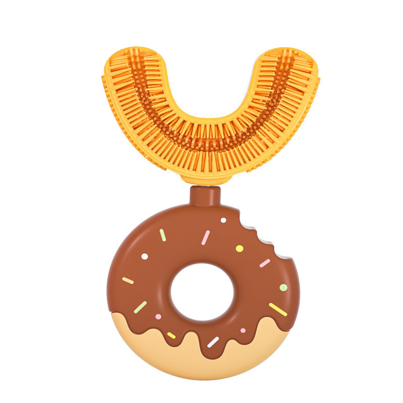 U-Shaped Silicone Donut Toothbrush for Kids - MAMTASTIC