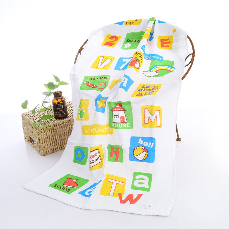 Hooded Baby Bath Towel with Cute Cartoon Print - MAMTASTIC