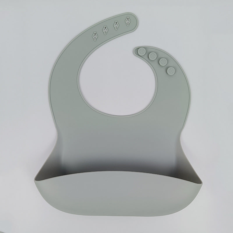 Silicone Baby Bib with Food Catcher - Waterproof, Easy Clean, Adjustable - MAMTASTIC