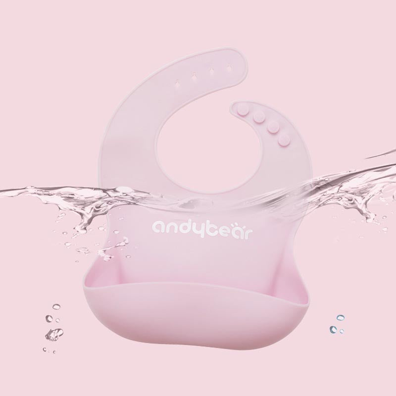 Silicone Waterproof Baby Bib with Pocket - Soft and Washable for Toddlers - MAMTASTIC
