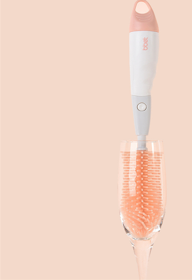 360 Degree Rotating Baby Nipple Brush for Cleaning - Safe and Effective - MAMTASTIC