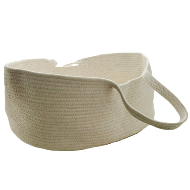 Cotton Rope Baby Bassinet: Stylish & Portable - MAMTASTIC
