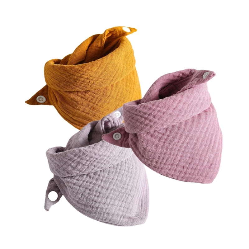 Cotton Gauze Baby Bibs: Soft, Absorbent, and Stylish - MAMTASTIC