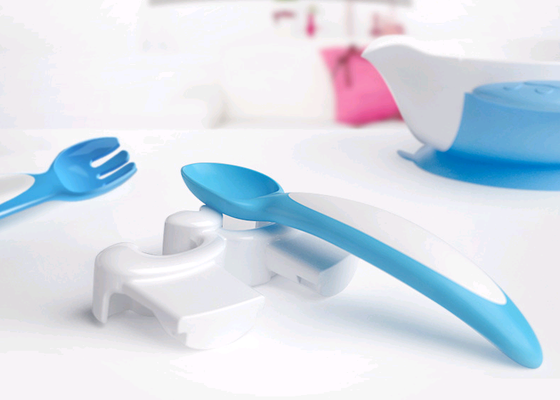 Cute Baby Tableware Set with Divided Bowl and Suction Base - MAMTASTIC