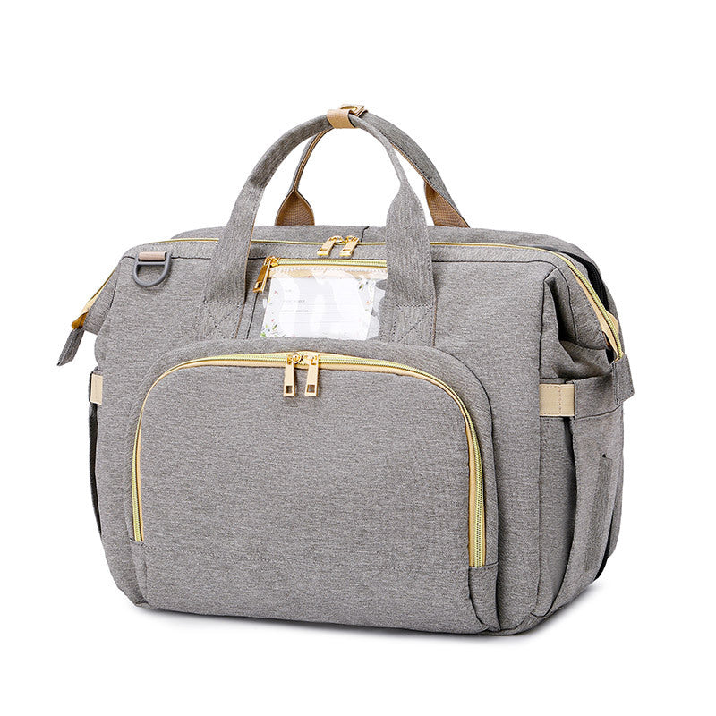 Portable Folding Crib and Diaper Bag Combo - Travel-Ready Baby Essentials - MAMTASTIC