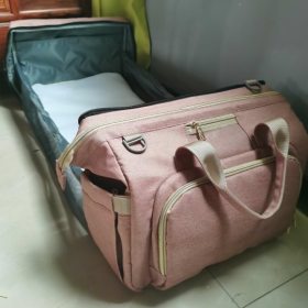 Portable Folding Crib and Diaper Bag Combo - Travel-Ready Baby Essentials - MAMTASTIC