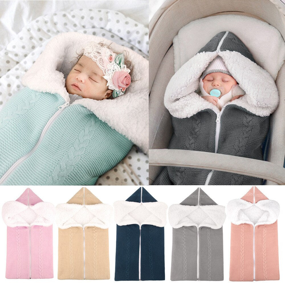 Cozy Baby Sleeping Bag with Zipper and Hood for Warmth and Comfort - MAMTASTIC