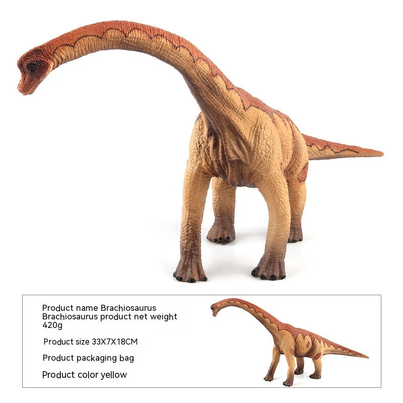 Realistic Plastic Brontosaurus Toy - Dragon Yellow 400g - CJYD191995503CX
