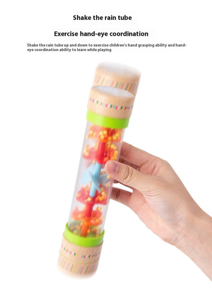Rain Sounder Sounding Tube Simulated Hourglass Wooden Toy