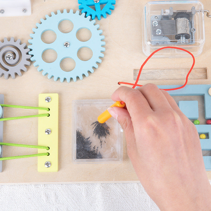 Educational Car Steering Wheel Busy Board for Toddlers