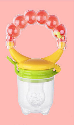 Silicone Baby Food Feeder with Teether Handle - MAMTASTIC