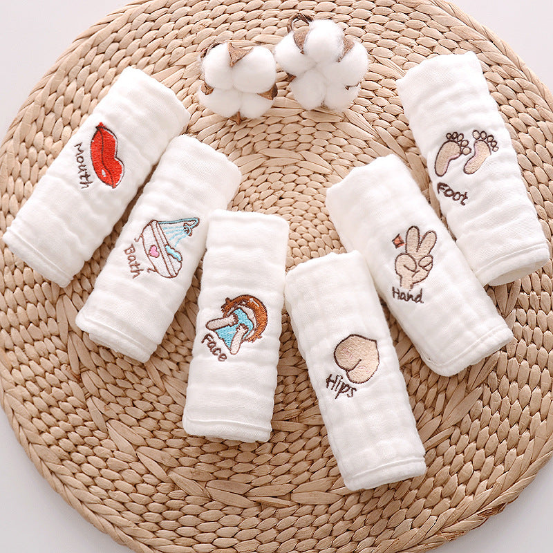 Newborn Printed Square Face Wash Cloth - MAMTASTIC