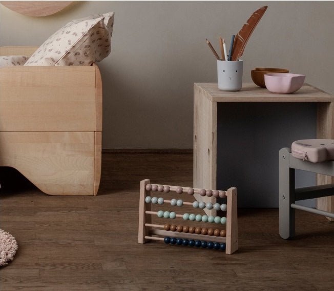 Educational Math Toy - Wooden Abacus for Toddlers