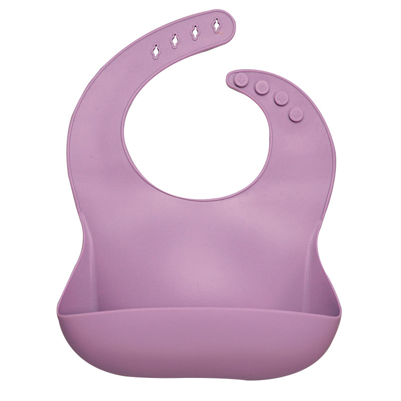 Waterproof Silicone Bib with Food Catcher for Babies - MAMTASTIC