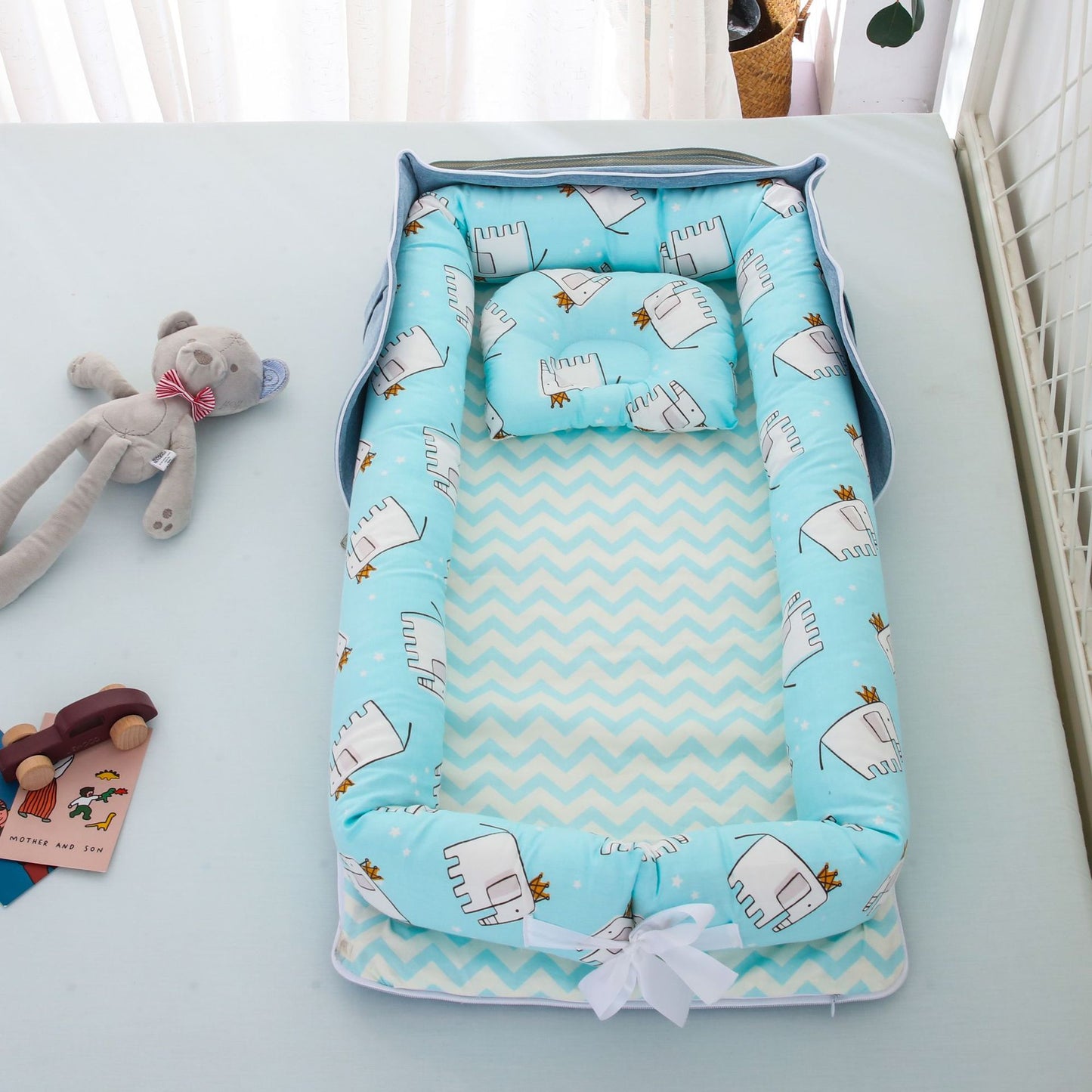 Portable Foldable Cotton Baby Bed - MAMTASTIC