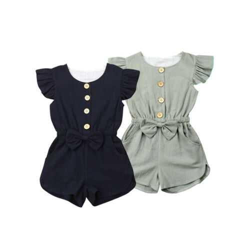 Toddler Girls Summer Ruffles Sleeve Clothes - MAMTASTIC