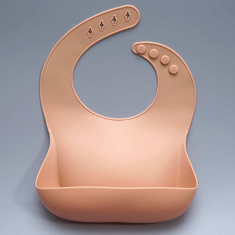 Waterproof Silicone Bib with Food Catcher for Babies - MAMTASTIC