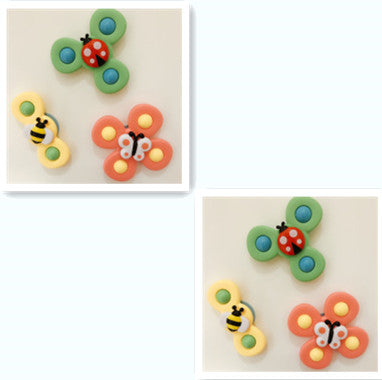 Cute Insect Spinner Bath Toys for Babies - Suction Cup Toys for Bath Time Fun