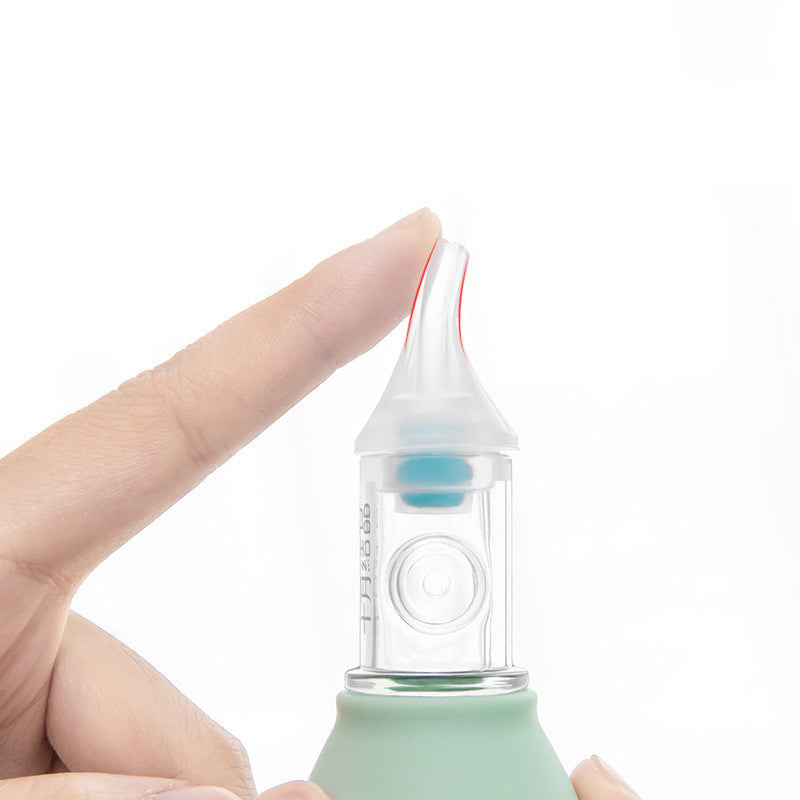 Silicone Baby Nasal Aspirator Pump Type - Gentle and Effective Mucus Remover - MAMTASTIC