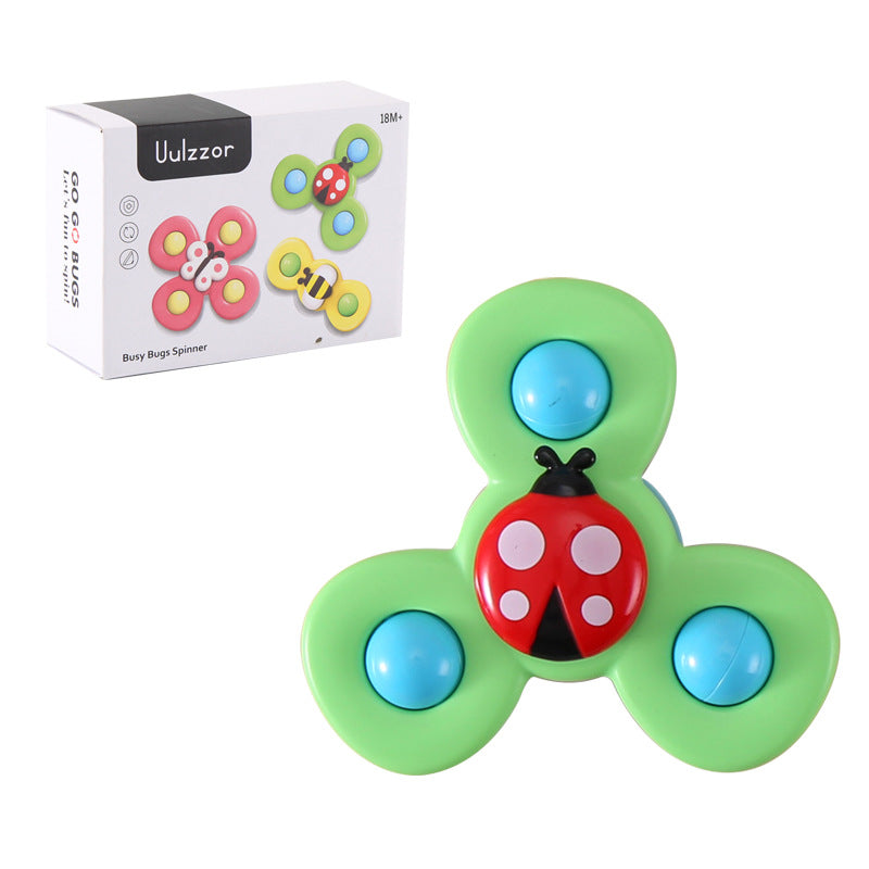 Cute Insect Spinner Bath Toys for Babies - Suction Cup Toys for Bath Time Fun
