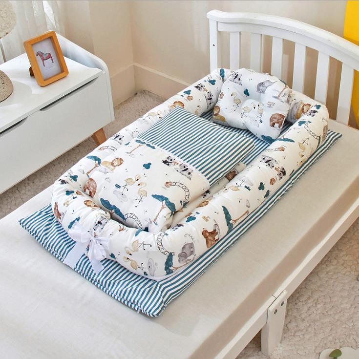 Foldable NewbornCot with Anti-Pressure Mattress for Baby Travel - MAMTASTIC