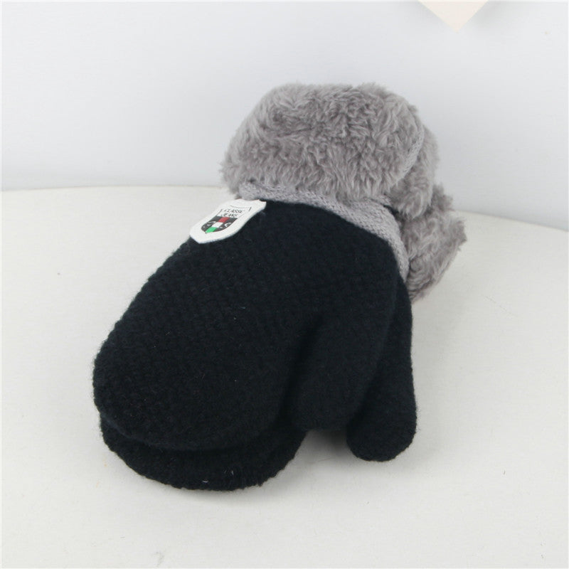 Warm Knitted Baby Mittens with Plush Fleece Lining - MAMTASTIC