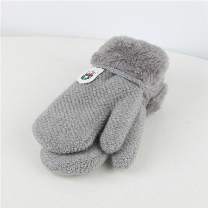 Warm Knitted Baby Mittens with Plush Fleece Lining - MAMTASTIC