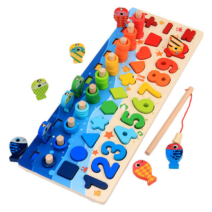Wooden Number And Shape Puzzle For Toddlers - Small - CJYZ111387302BY