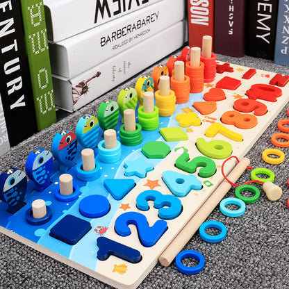 Wooden Number Puzzles for Early Intellectual Development Suitable for Toddlers - MAMTASTIC