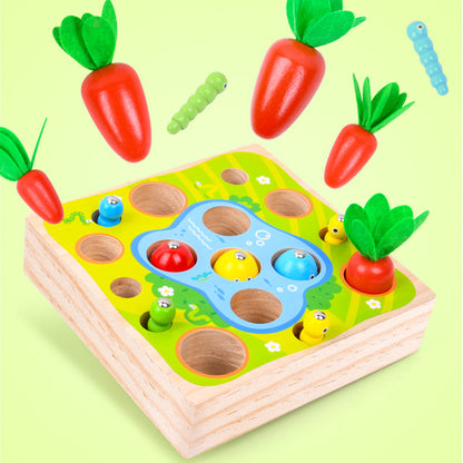 Three-in-one Happy Farm Wooden Toy - as shown - CJYZ111546701AZ