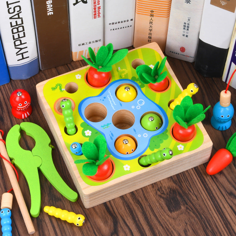 Educational Wooden Farm Puzzle with Multiple Activities