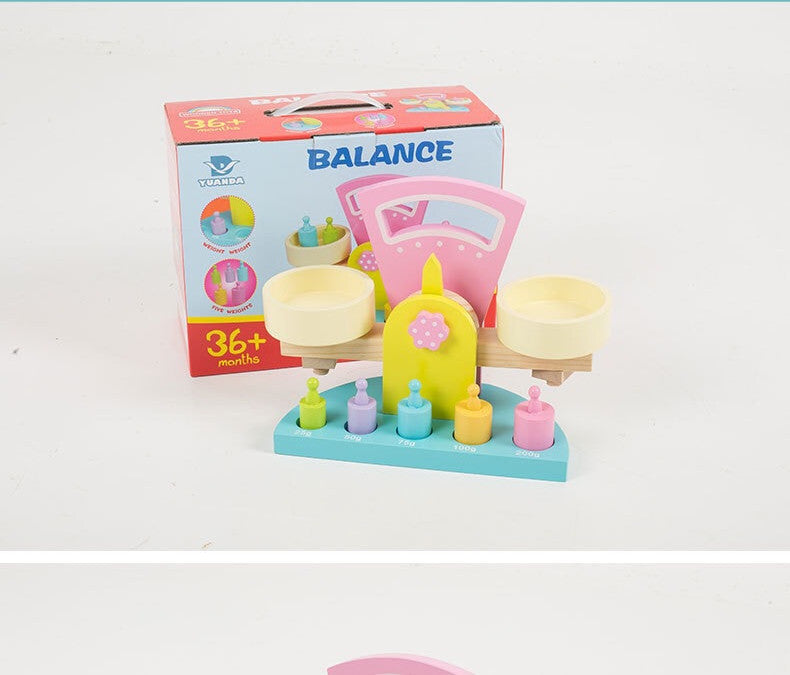 Children's Wooden Balance Scales Science Experiment - MAMTASTIC