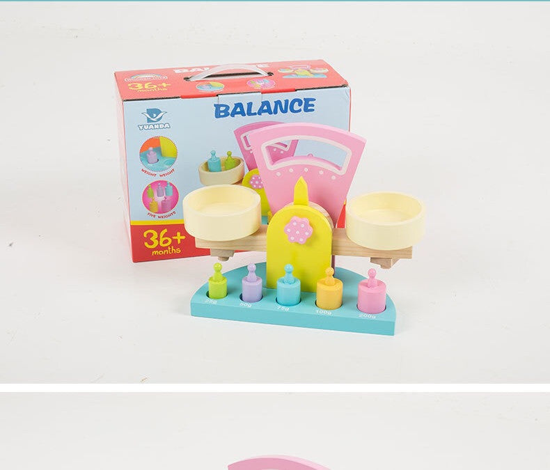 Wooden Balance Scale for Kids - Science Experiment Toys for Early Learning - MAMTASTIC