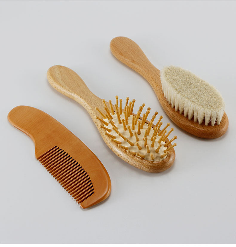 Baby Shower Shampoo Brush with Soft Bristles and Cleaning Comb - MAMTASTIC