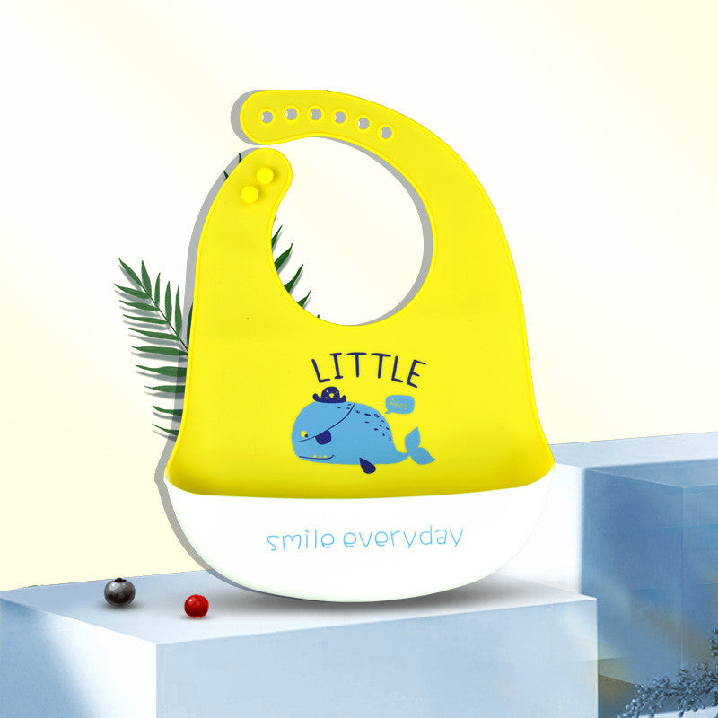 Waterproof Silicone Baby Bibs: Food Grade & Easy to Clean - MAMTASTIC