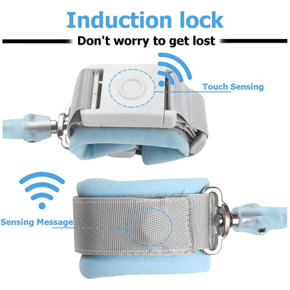 Anti Lost Wrist Link with Key Lock Toddlers Safety Harness Adjustable Walking Strap - MAMTASTIC