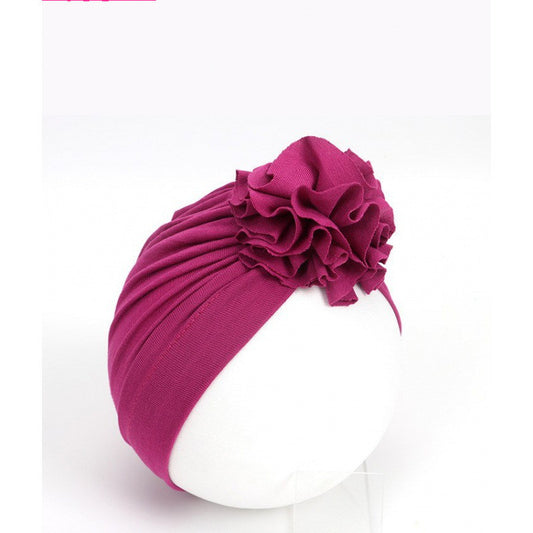 Baby Girl Flower Turban Hat - Soft and Stylish - MAMTASTIC