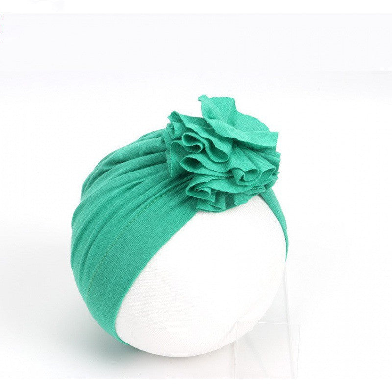 Newborn Baby Indian Turban Flower Cap Headwear - MAMTASTIC