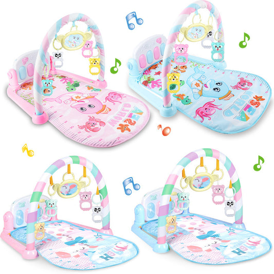 Baby Playmat with Piano and Hanging Toys - Fun and Educational - MAMTASTIC