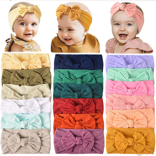 Nylon Bow Baby Hair Accessories - MAMTASTIC