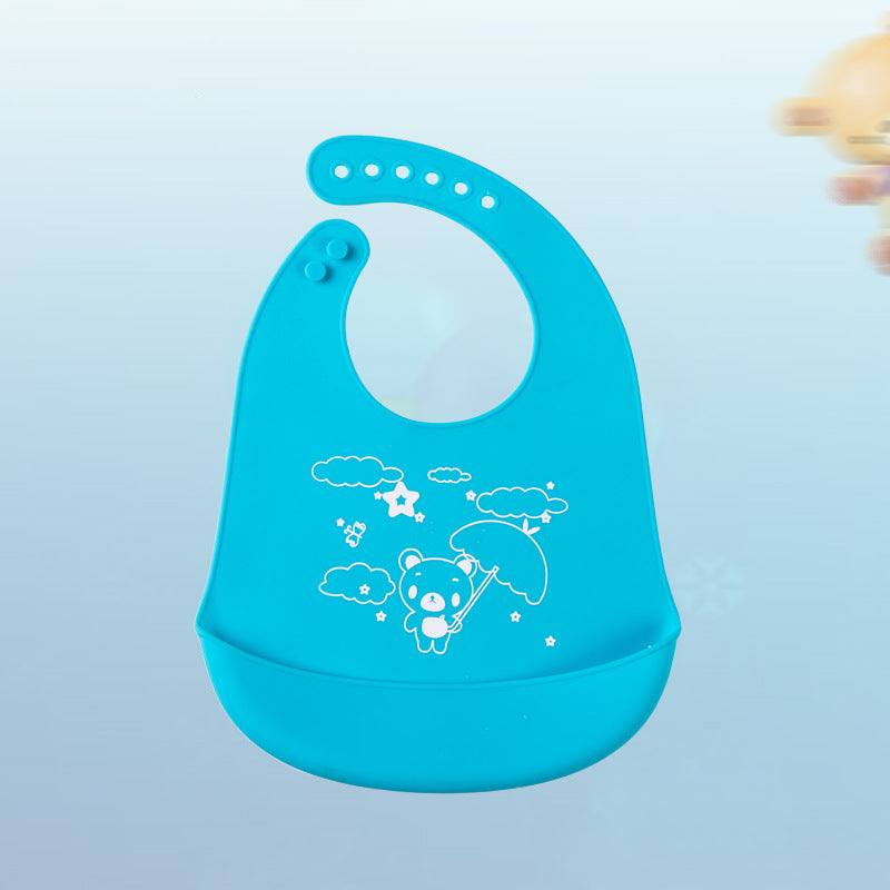 Silicone Eating Bib with Food Catcher - MAMTASTIC